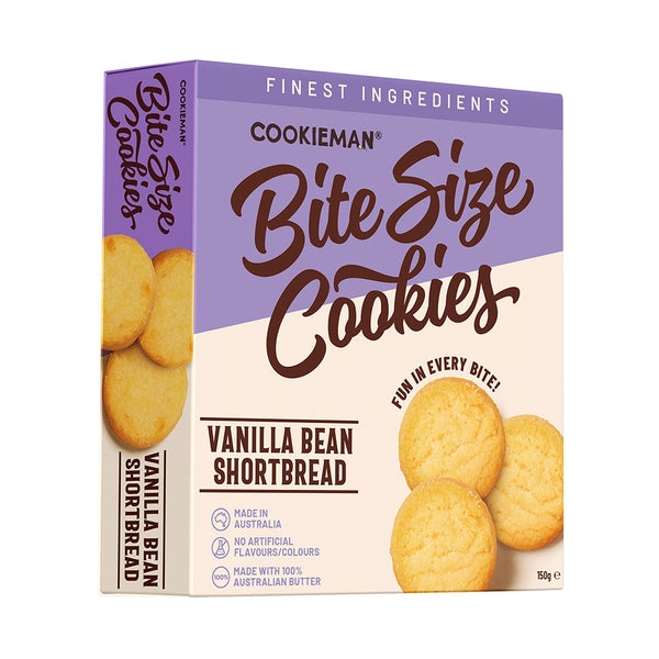 Bite Sized | Vanilla Bean Shortbread Cookies Box 150g x 8