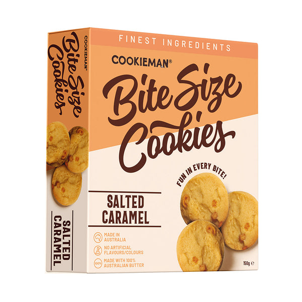 Bite Sized | Salted Caramel Cookies Box 150g x 8