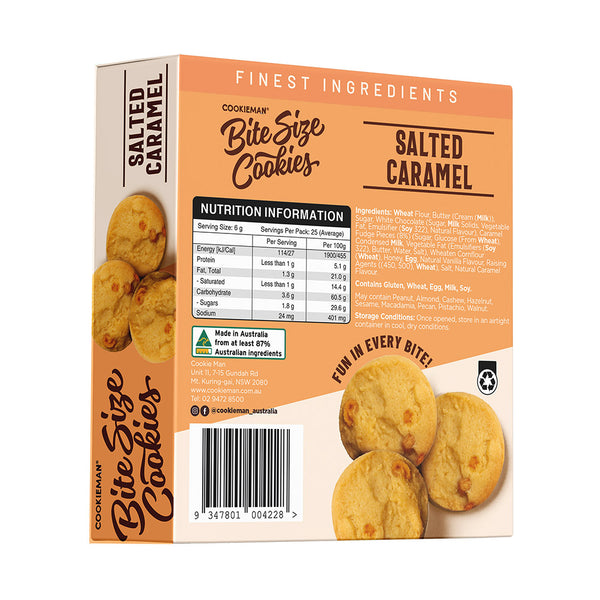 Bite Sized | Salted Caramel Cookies Box 150g x 8