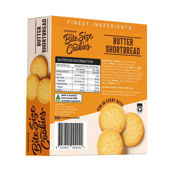 Bite Sized | Butter Shortbread Cookies Box 150g x 8
