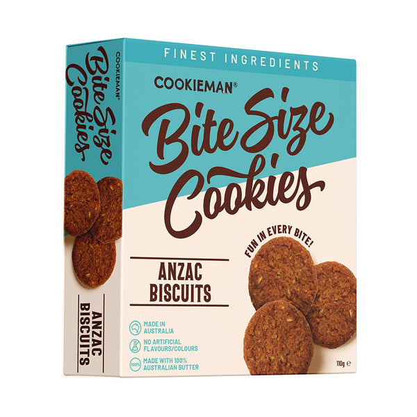 Bite Sized | ANZAC Biscuits Box 110g x 8