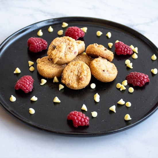 Bite Sized | Raspberry White Chocolate Cookies Box 150g x 8