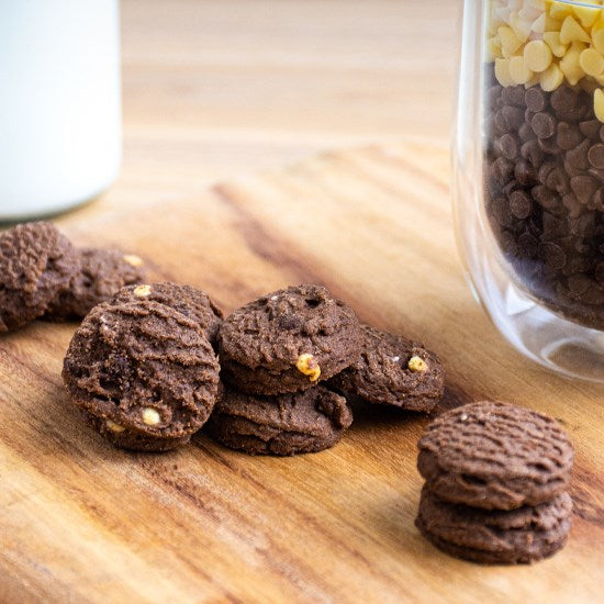 Bite Sized | Triple Chocolate Cookies Box 150g x 8